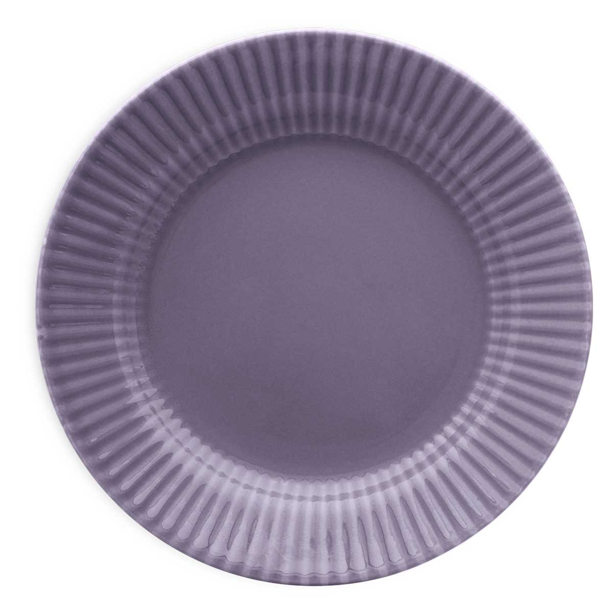 Prato Raso 24 Cm Canelé Roxo