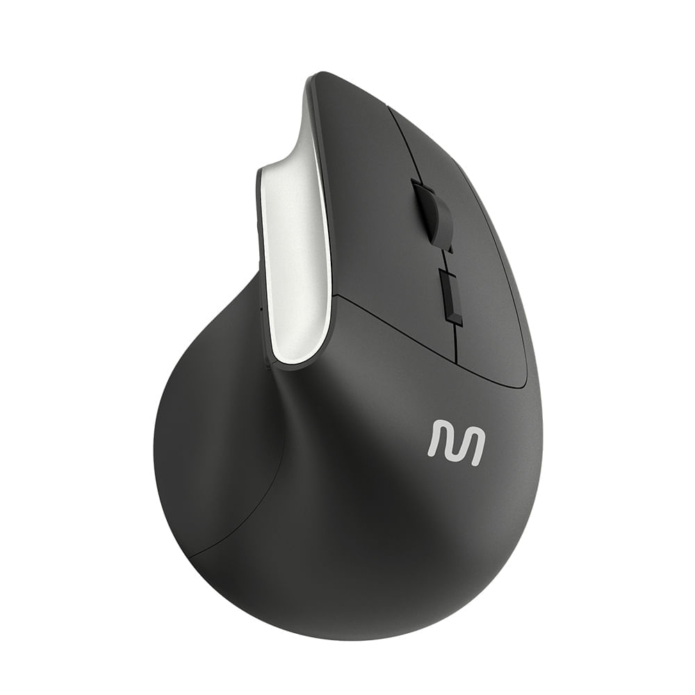 Mouse Sem Fio Vertical Clique Silencioso 1600Dpi Preto Multi - Mo384 Mo384