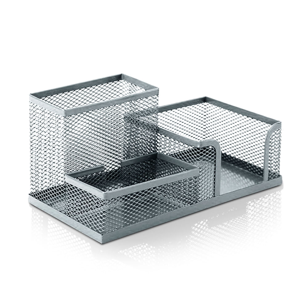 Organizador De Mesa Aramado Prata Keep - Ei090