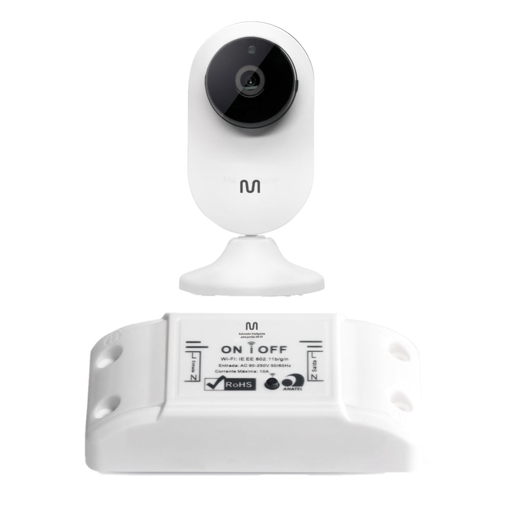 Compre Câmera Interna Inteligente Full Hd E Leve Acionador Inteligente Para Portão Multilaser Liv - Se241k Se241k