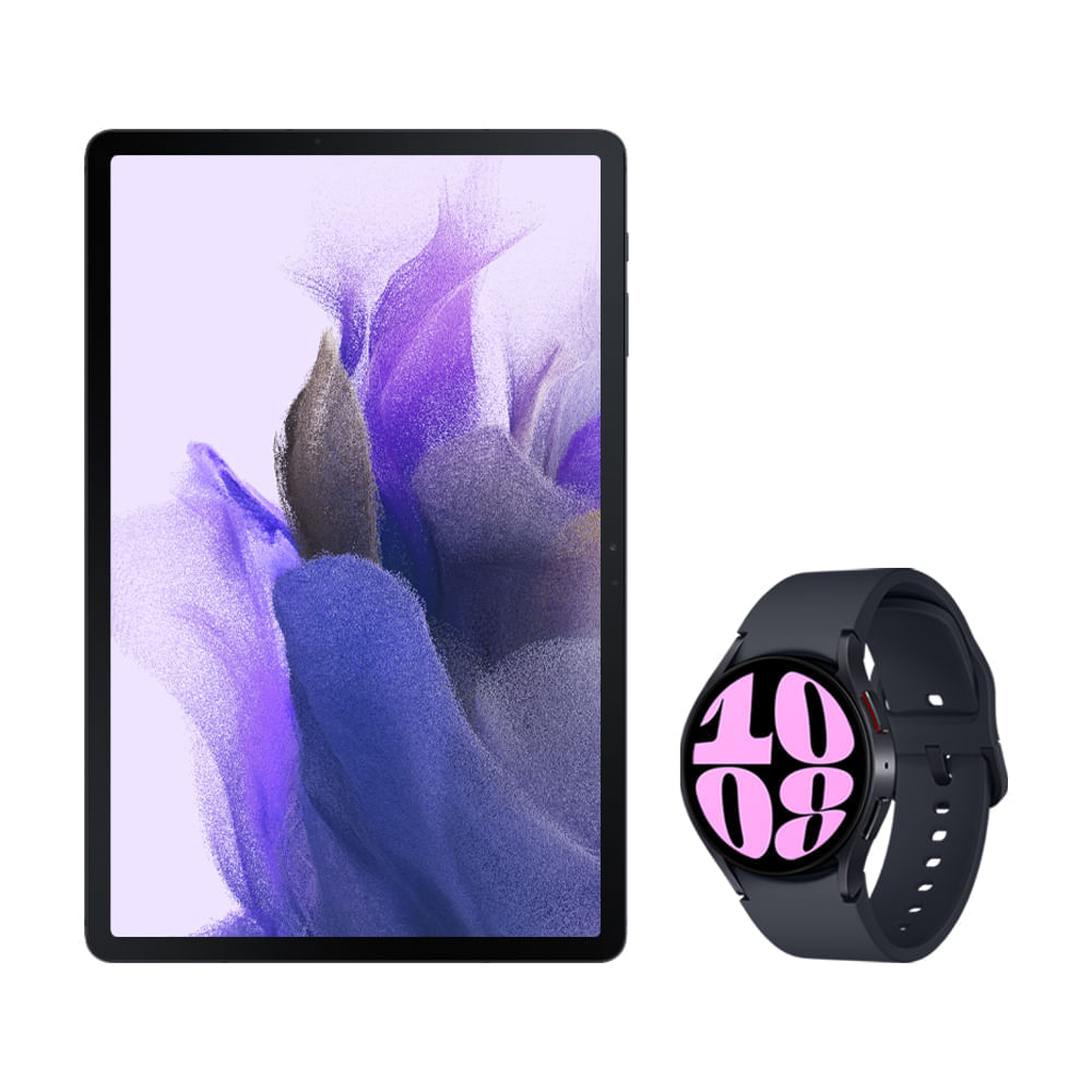 Tab S7 Fe - 128Gb - Preto + Galaxy Watch6 Bt 40mm - Grafite