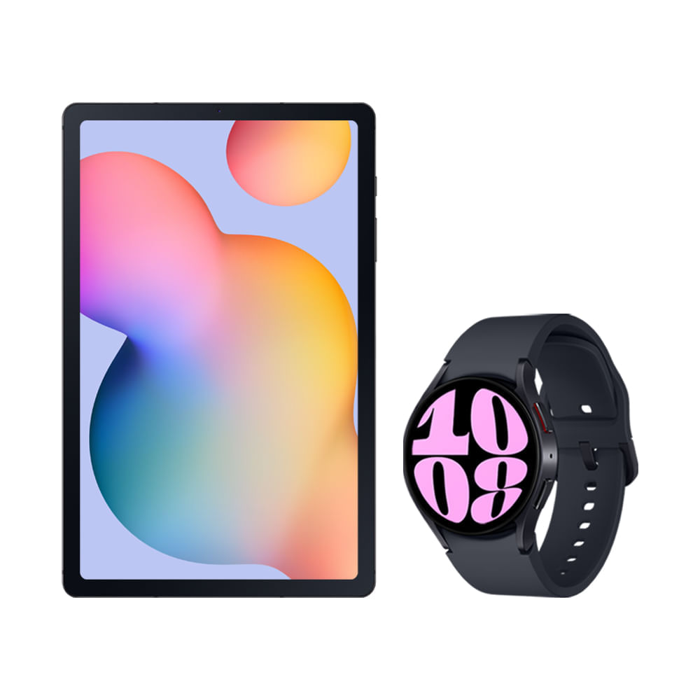 Tab S6 Lite - 128Gb - Cinza + Galaxy Watch6 Bt 40mm - Grafite