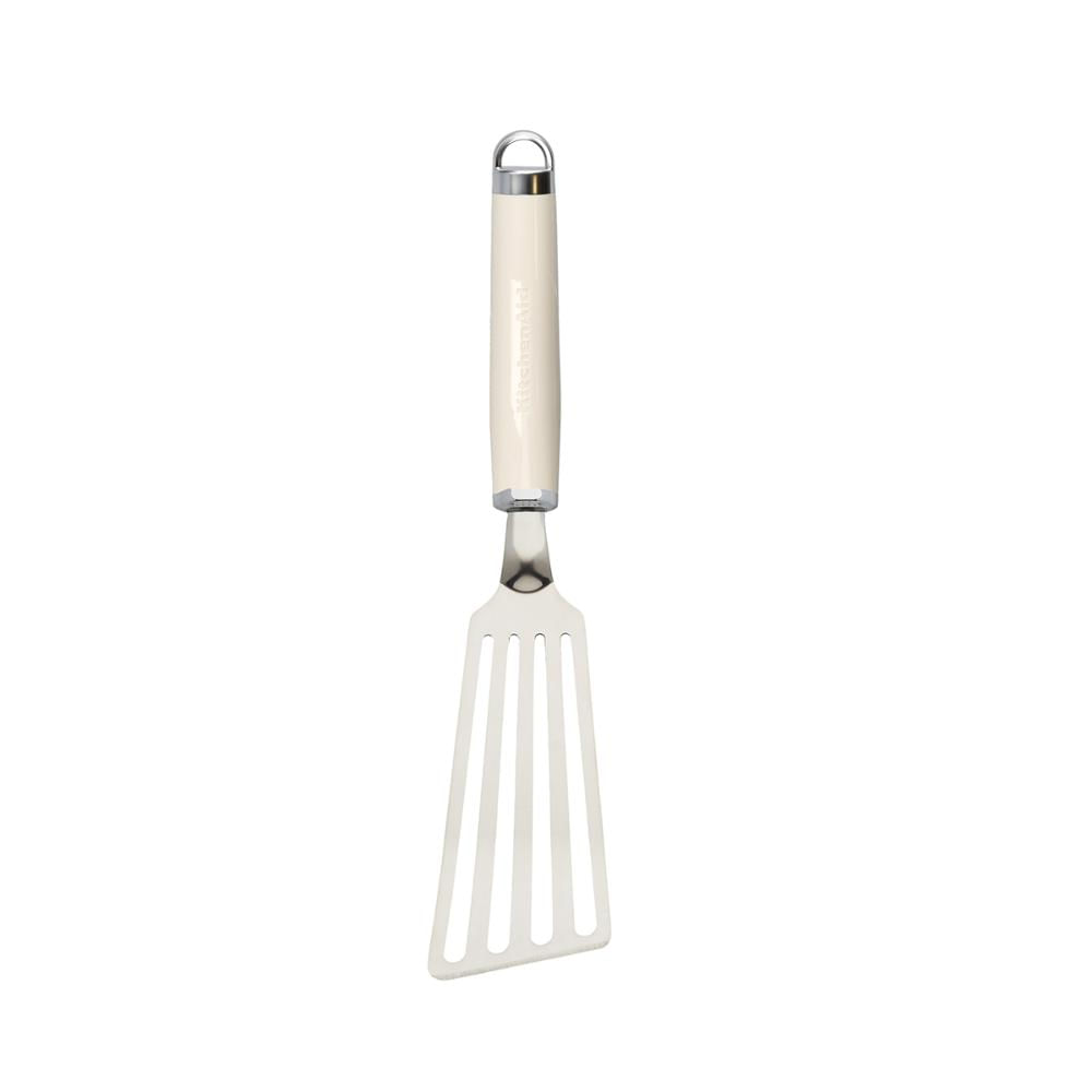 Espátula Perfurada Flexível 33cm Em Inox Creme Kitchenaid