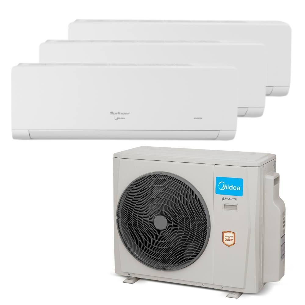 Ar Condicionado Multi Tri Split Springer Midea 27000 Btus (3X9000) Quente/Frio Inverter 220V Midea