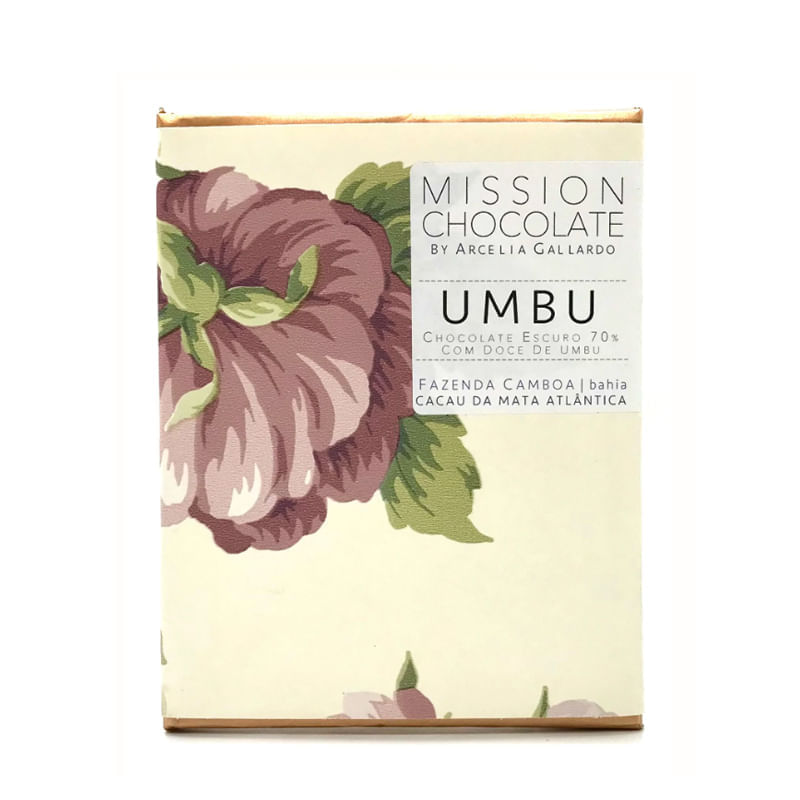 Chocolate 70% Com Doce De Umbu Mission Chocolate 60G