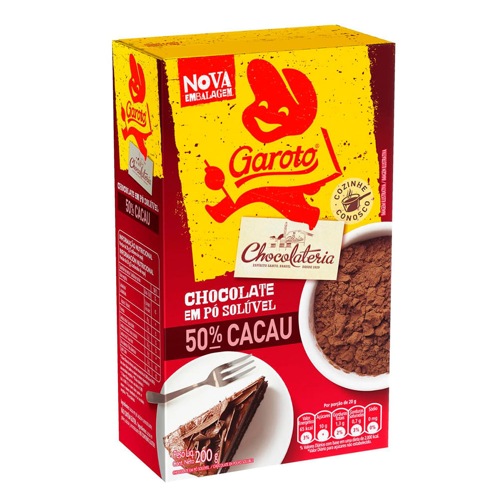 Chocolate Em Pó 50% Cacau Garoto 200G