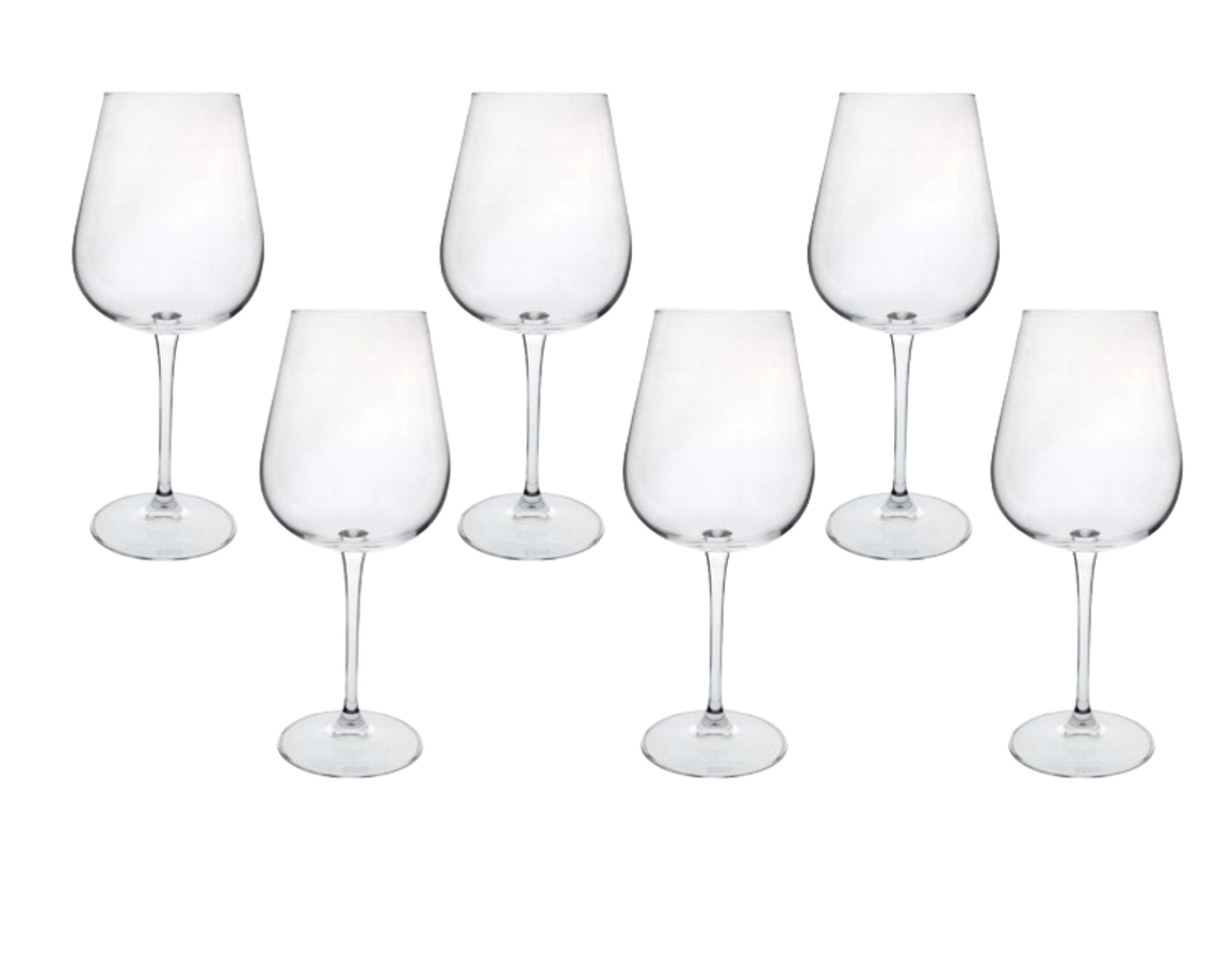 6 Taças Para Vinho Em Cristal Ecológico Ardea 540ml Bohemia