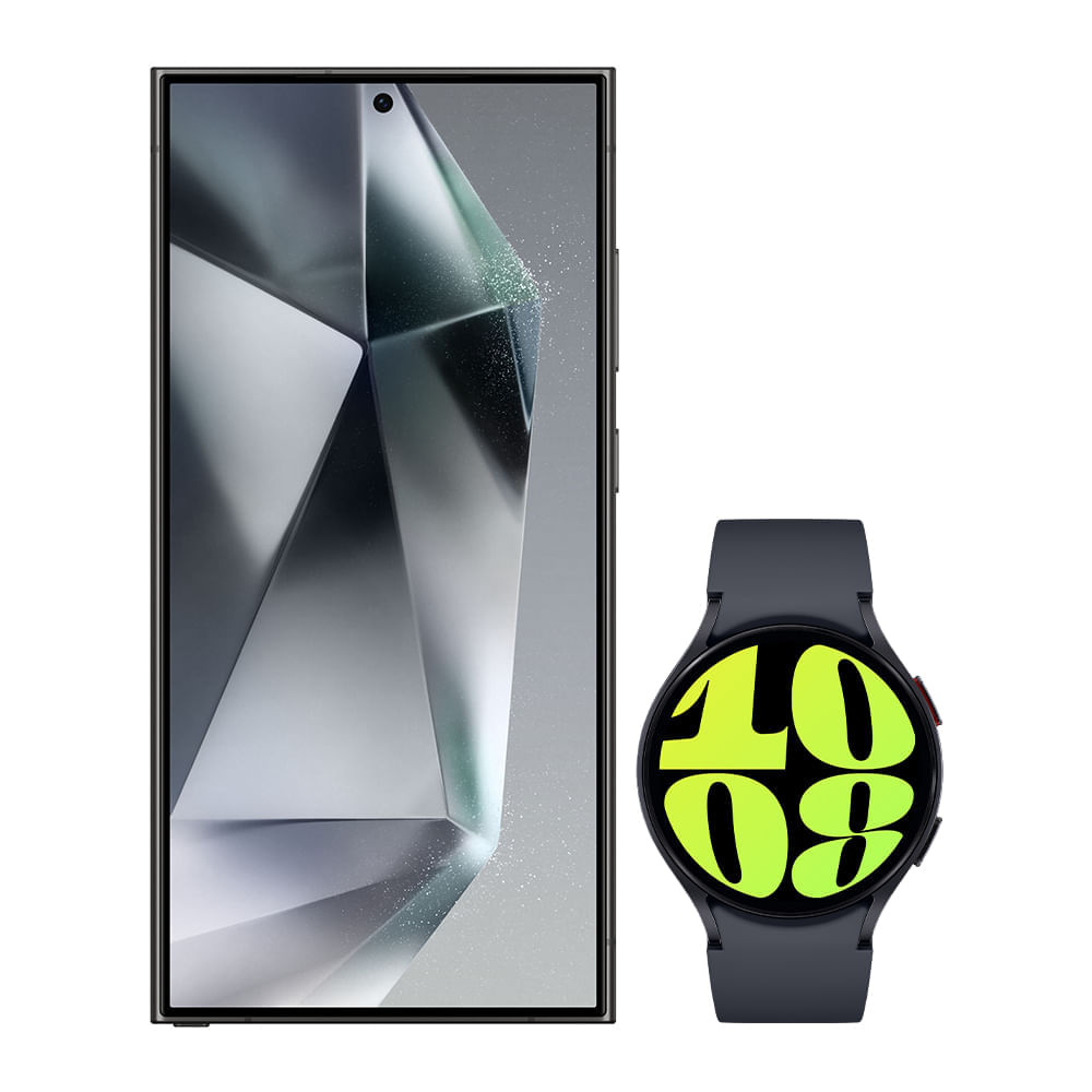 Galaxy S24 Ultra 512Gb - Preto + Galaxy Watch6 Bt 44mm - Grafite