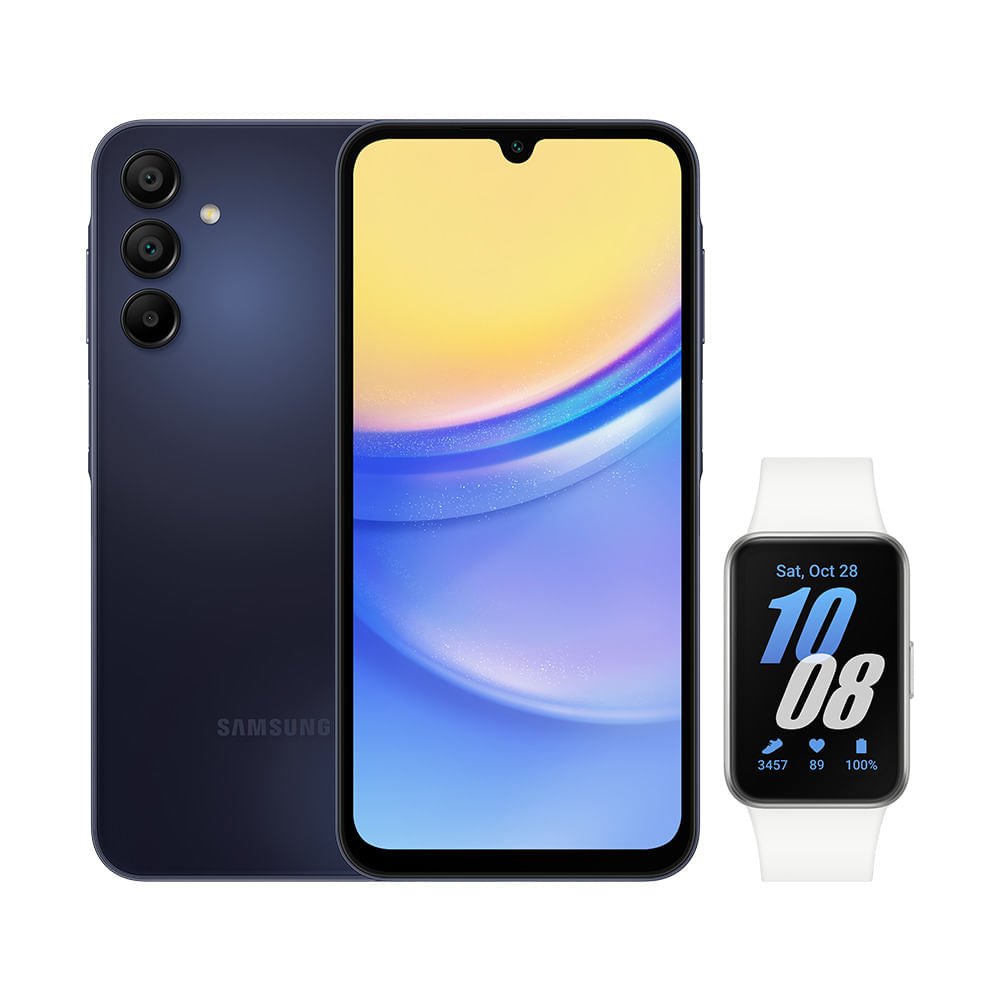 A25 5G (128Gb) - Azul Escuro + Galaxy Fit3 - Prata