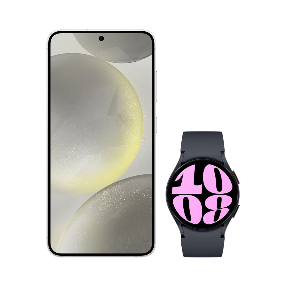 Galaxy S24 256Gb - Cinza + Galaxy Watch6 Bt 40mm - Grafite