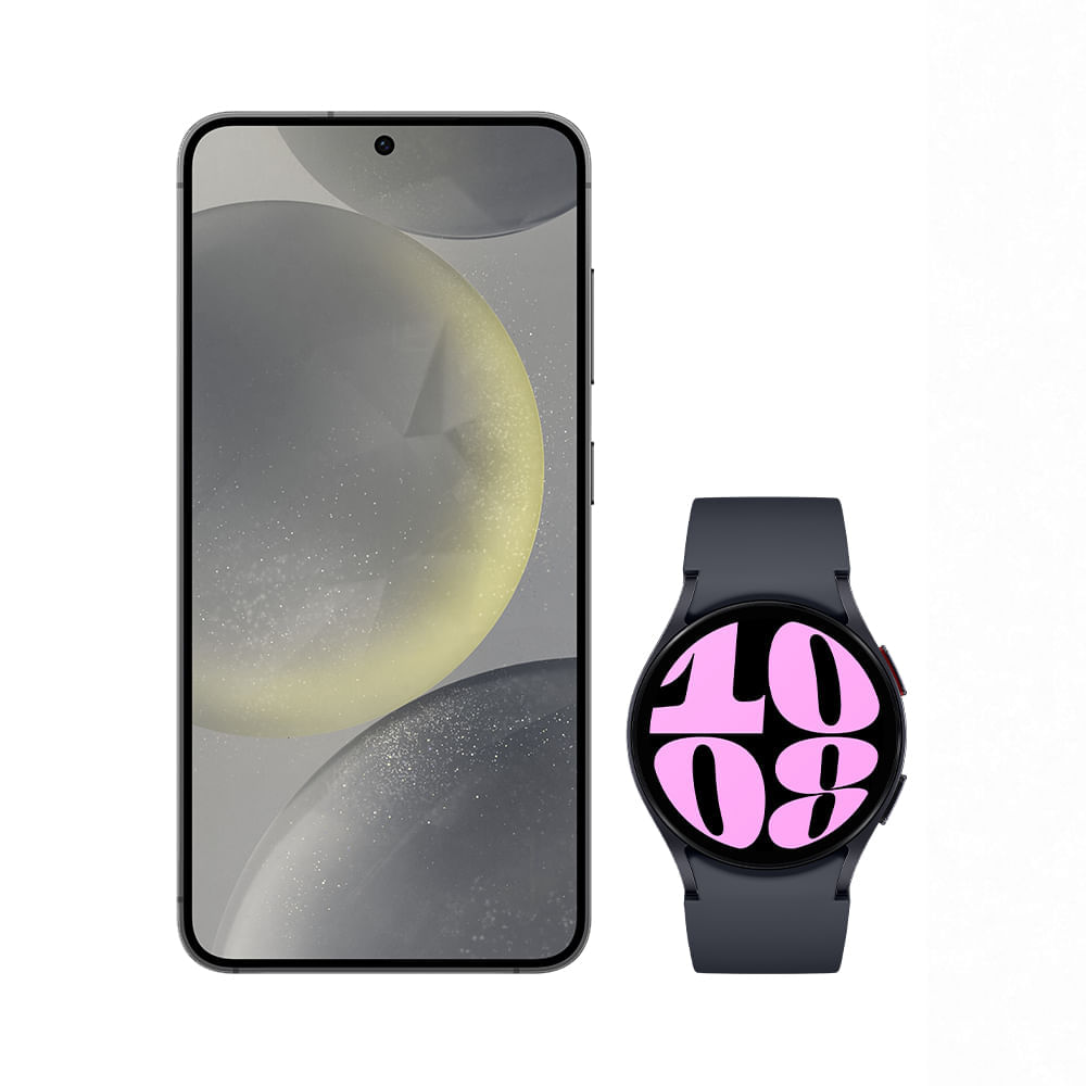Galaxy S24 256Gb - Preto + Galaxy Watch6 Bt 40mm - Grafite Combo