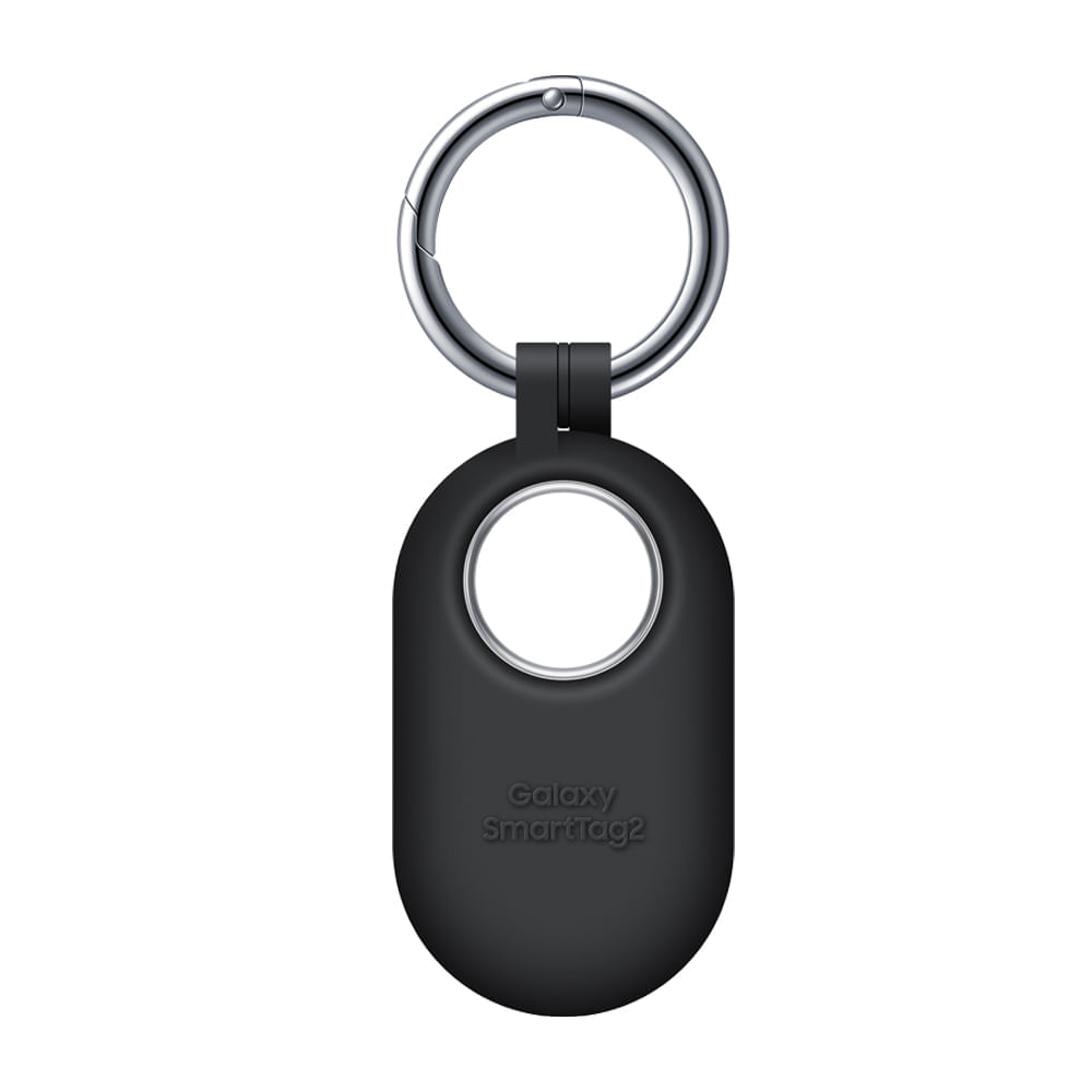 Capa Silicone Com Chaveiro Para Galaxy Smarttag2 Preta