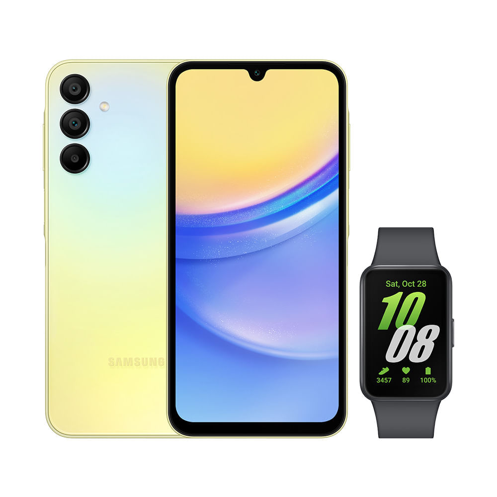 A15 5G (128Gb) - Verde Claro + Galaxy Fit3 - Grafite Combo