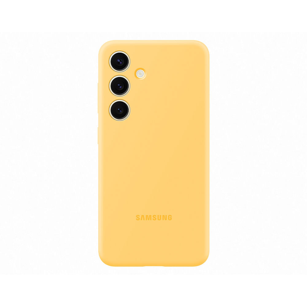 Capa Protetora Silicone Galaxy S24 Amarela