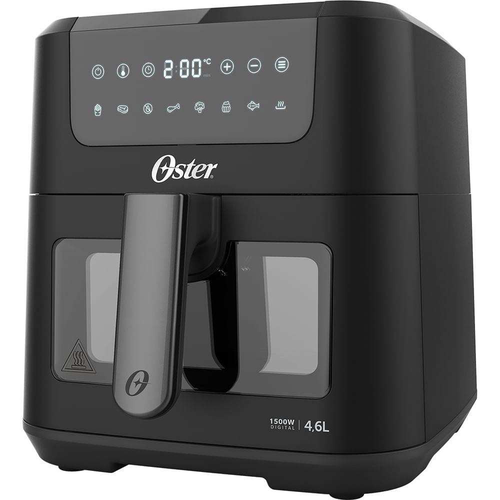 Fritadeira Digital Clear Oster 4,6L Com Visor Transparente - 220V