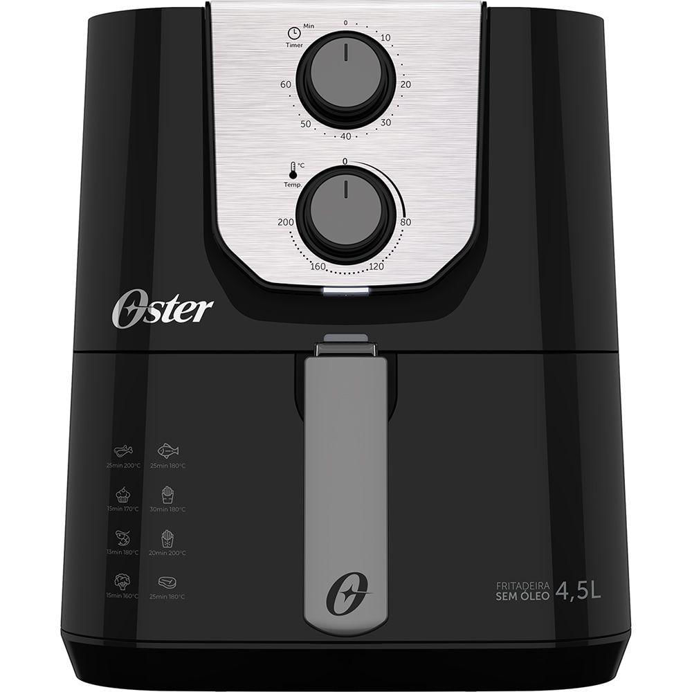 Fritadeira Elétrica Sem Óleo Oster Black Perform 4,5L Ofrt510 220V