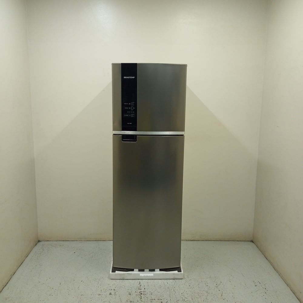 Geladeira Brastemp Frost Free Duplex 400 Litros Cor Inox Com Freeze Control - Brm54jkas3_Wbom_Je4274597 110V