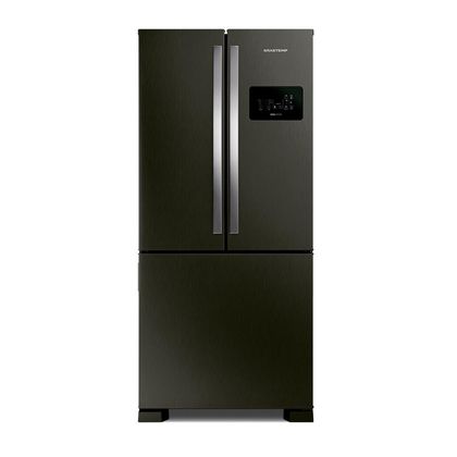 Geladeira Brastemp Eclipse Collection Frost Free French Door Inverter A+++ 554 litros cor Black Inox - BRO85AE 110v