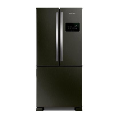 Geladeira Brastemp Eclipse Collection Frost Free French Door Inverter A+++ 554 litros cor Black Inox - BRO85AE 220v