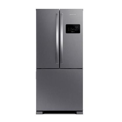 Geladeira Brastemp Frost Free Side Inverse 3 Portas A+++ 554 litros cor Inox - Outlet - BRO85AK_OUT 110V