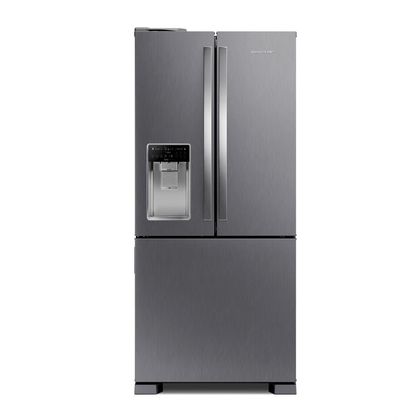 Geladeira Brastemp Frost Free French Door Água e Gelo na Porta 515 litros cor Inox - BRH85AK 110V