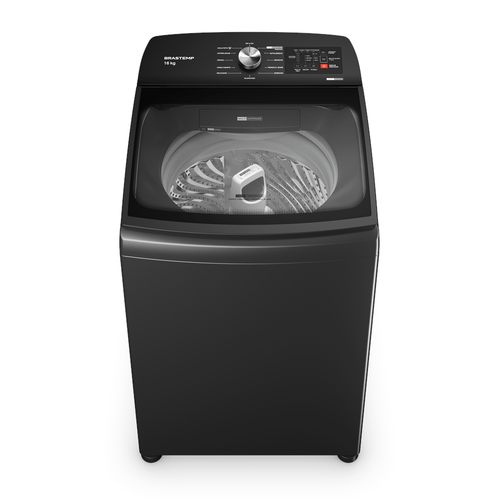 Máquina de Lavar Brastemp 16Kg Cinza Platinum com Tecnologia Flex Wash e Ciclo Tira Manchas Advanced - BWY16A9
